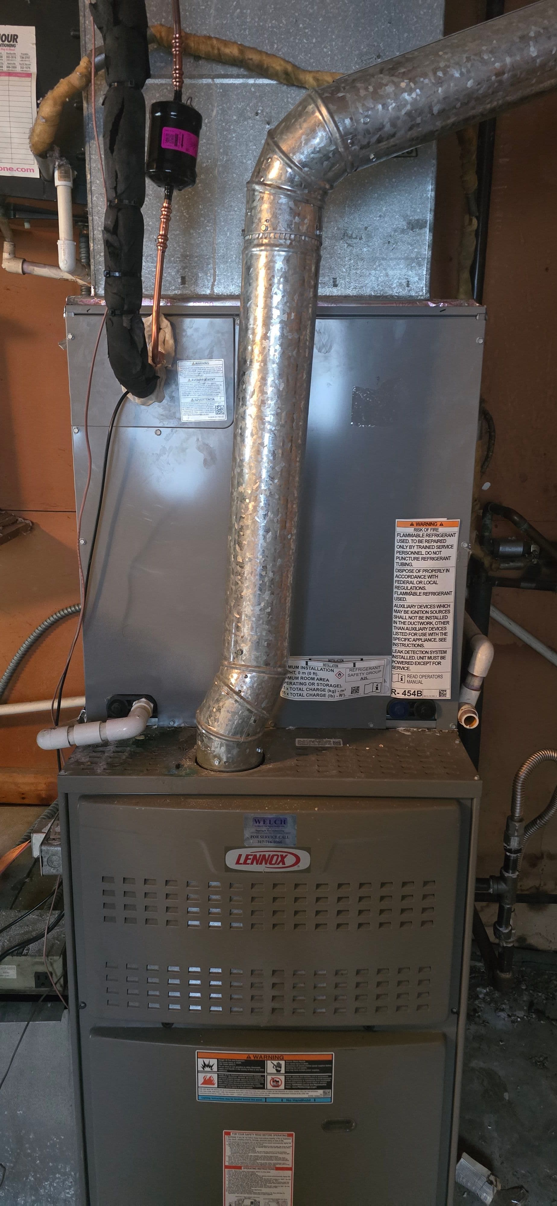 Gallery photos for Full AC Installation on the Far Eastside - Outdoor Unit to Ductwork: Image #1