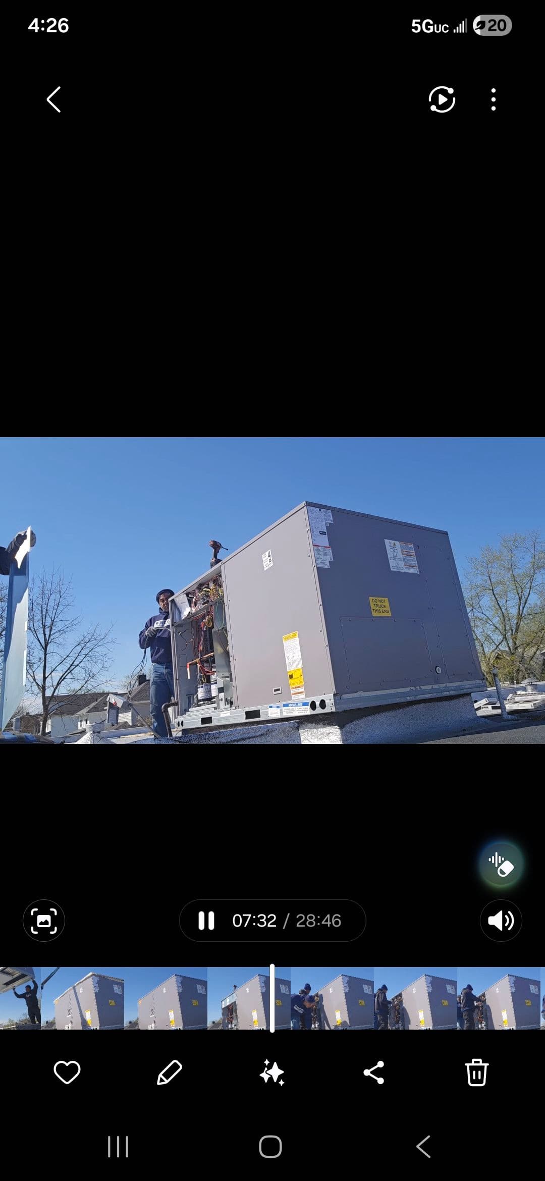 Gallery photos for 10 Ton Rooftop Package Unit Install in Downtown Indianapolis: Image #1