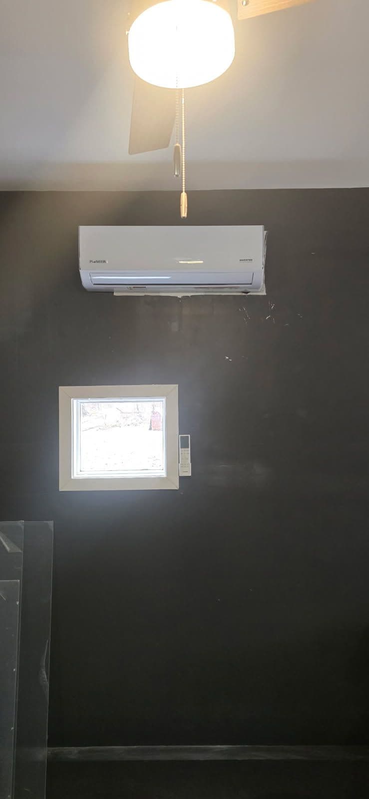 Project Garage to Office Conversion with Ductless Mini-Split System in Brightwood image