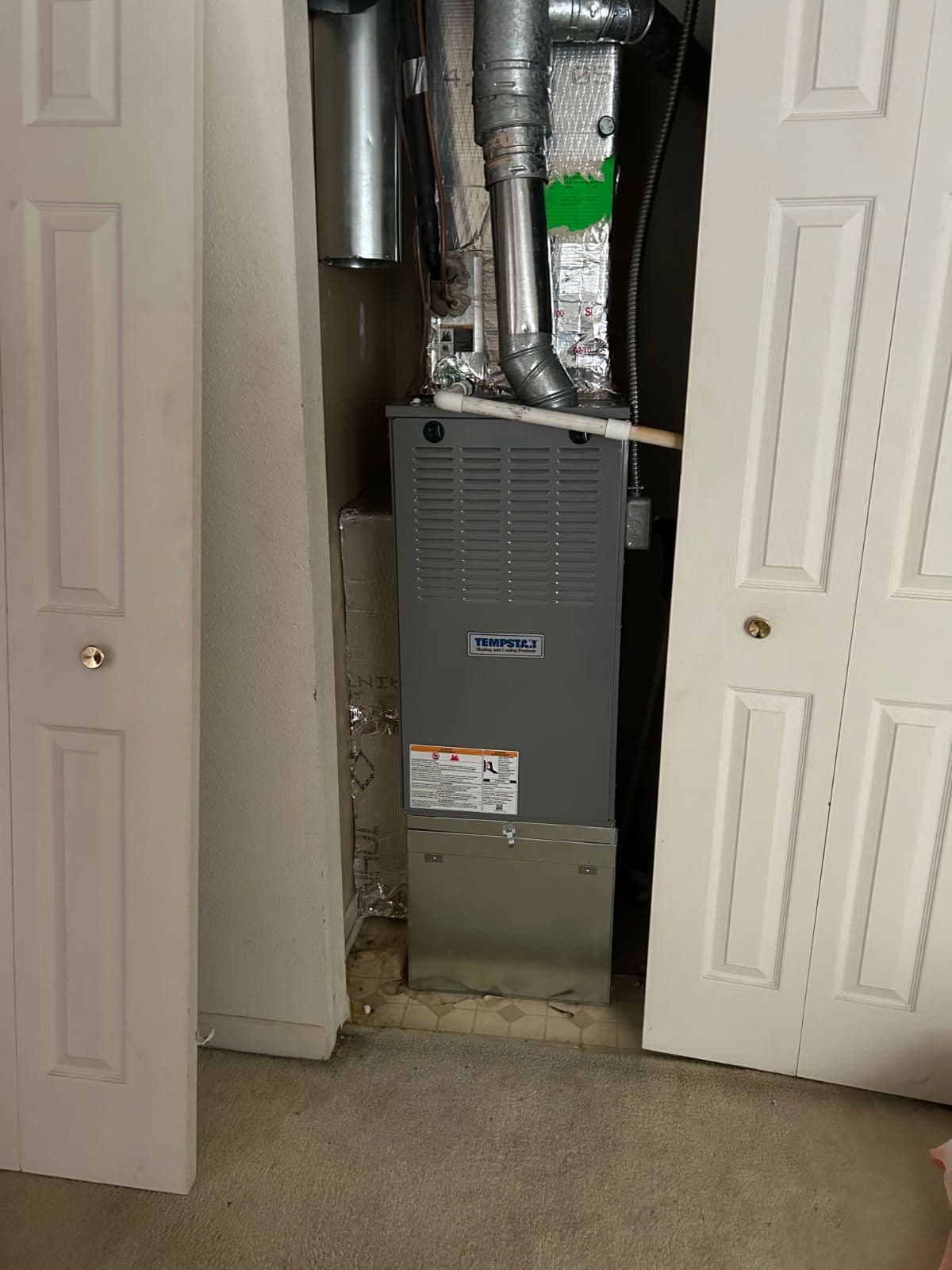 New Gas Furnace Installation image